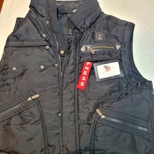 Piero Guidi International Urbino Press Award Resistent Black Vest Size M Men's